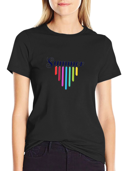 Summer Vibes Black Graphic Tee