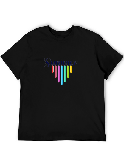 Summer Vibes Black Graphic Tee