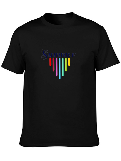 Summer Vibes Black Graphic Tee