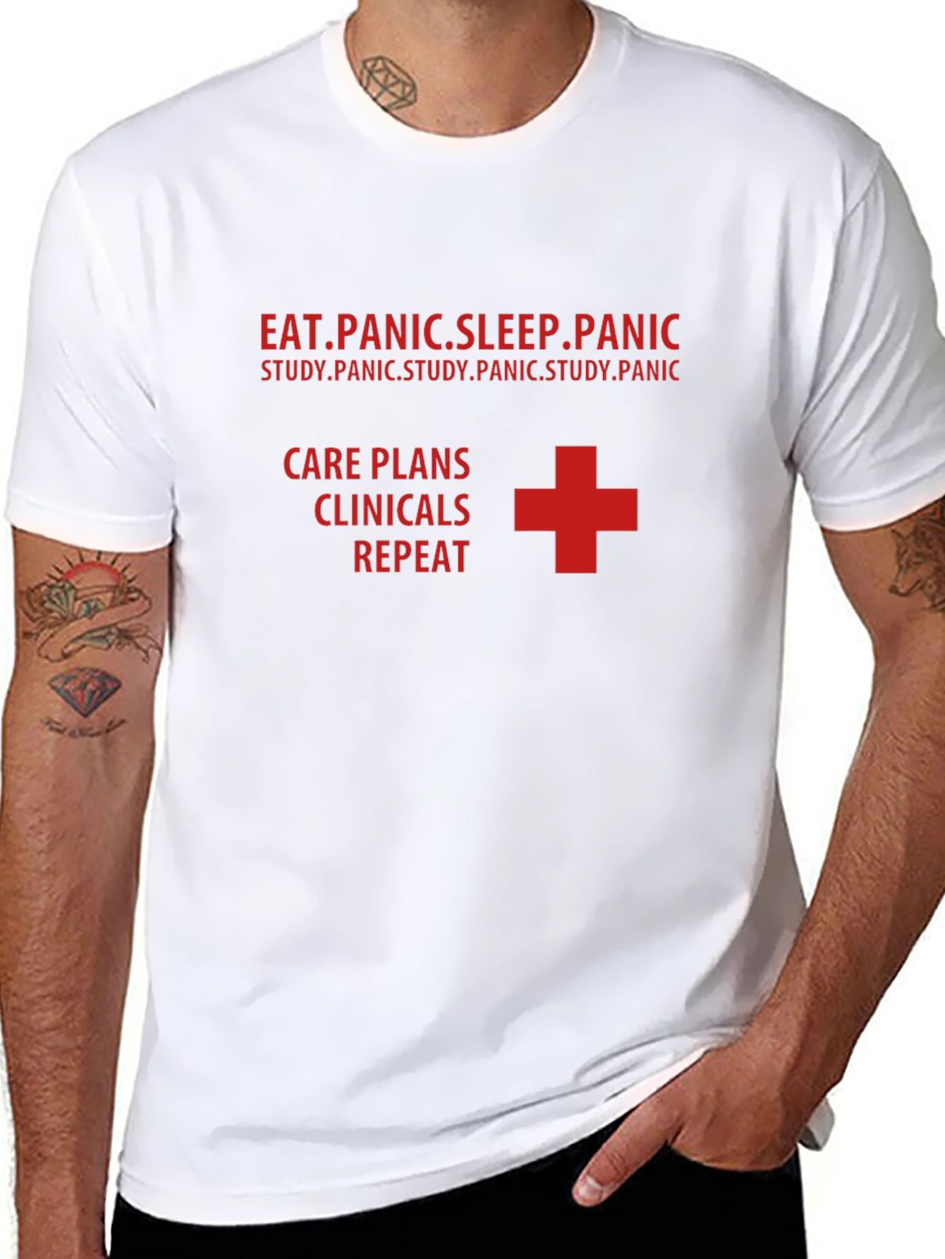 Nurse Life T-Shirt - Eat Panic Sleep Repeat