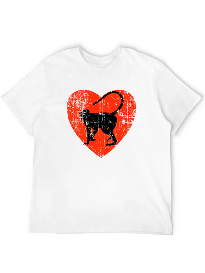 Monkey Heart Graphic T-Shirt