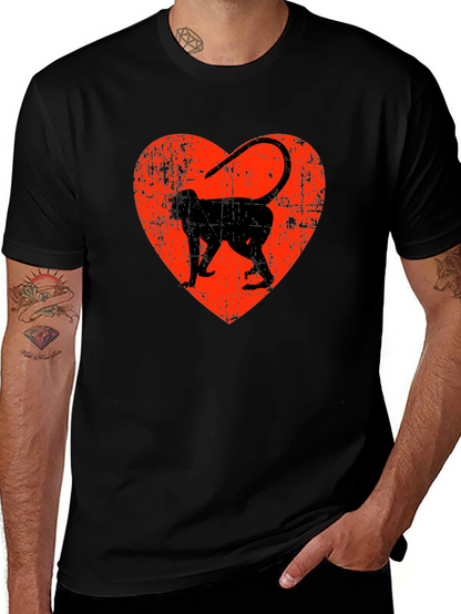 Monkey Heart Graphic T-Shirt