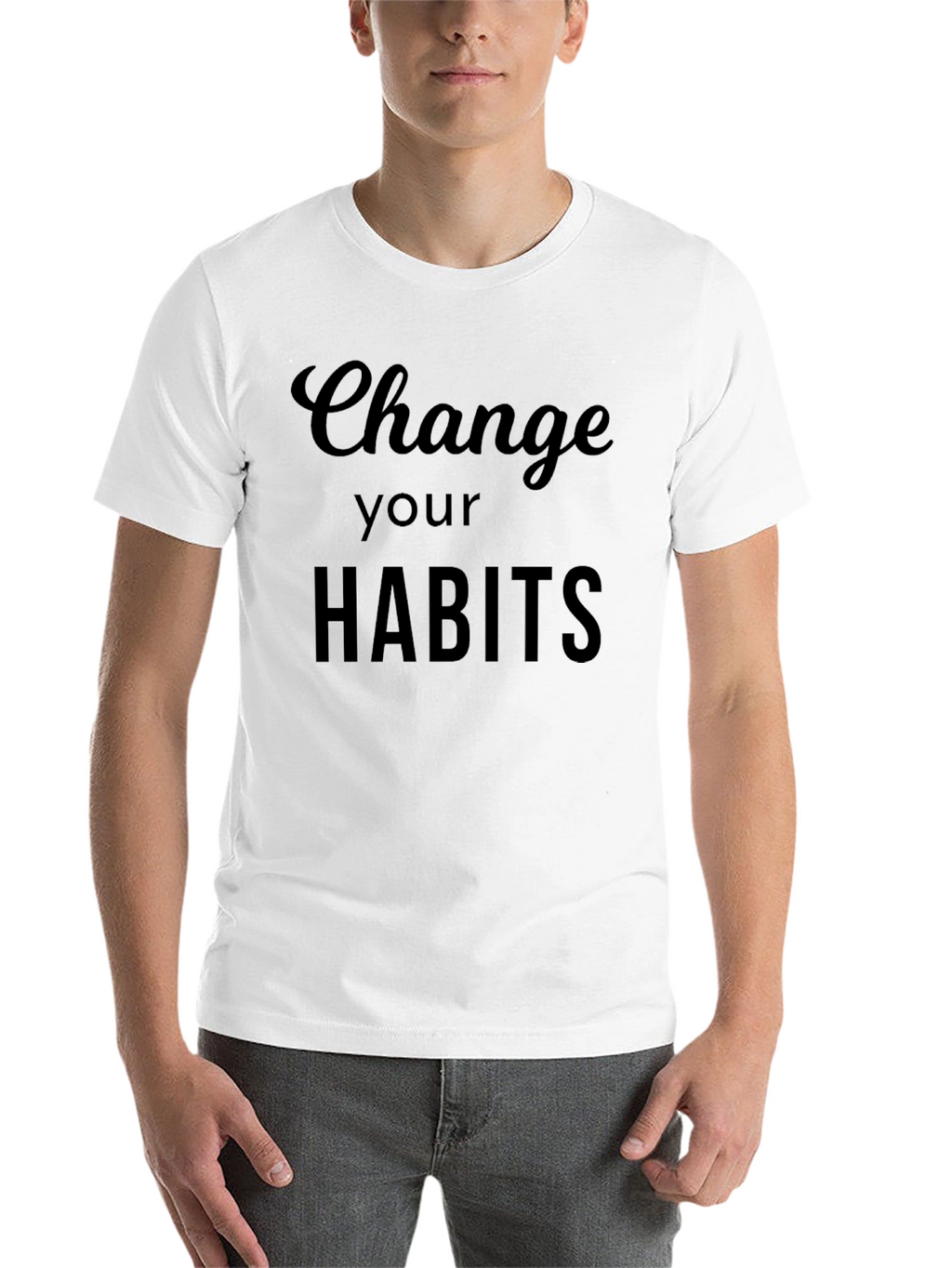 Change Your Habits Black Graphic Tee
