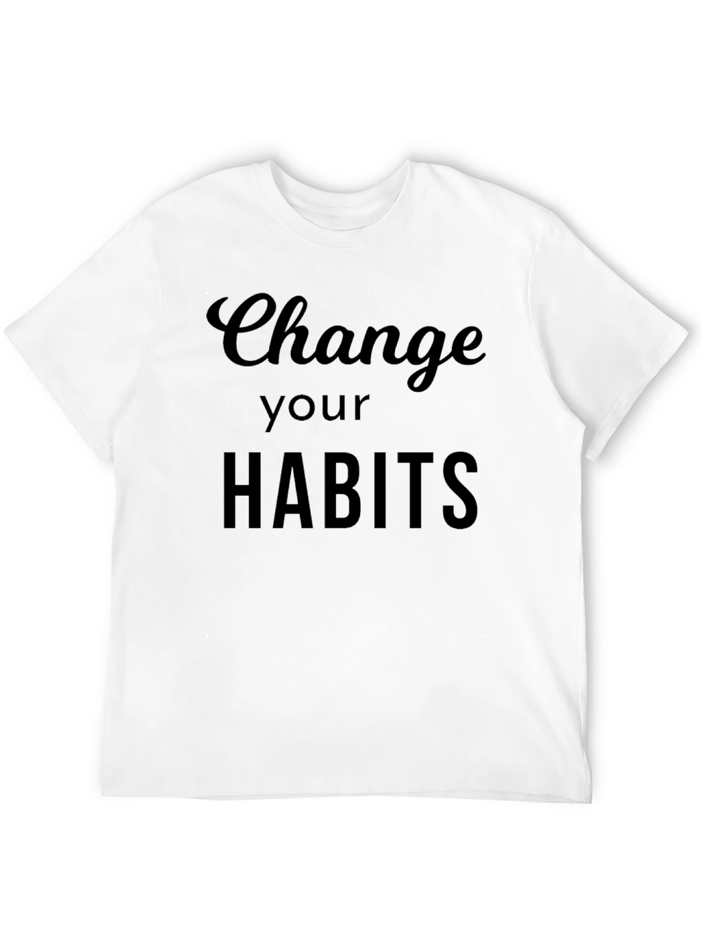 Change Your Habits Black Graphic Tee
