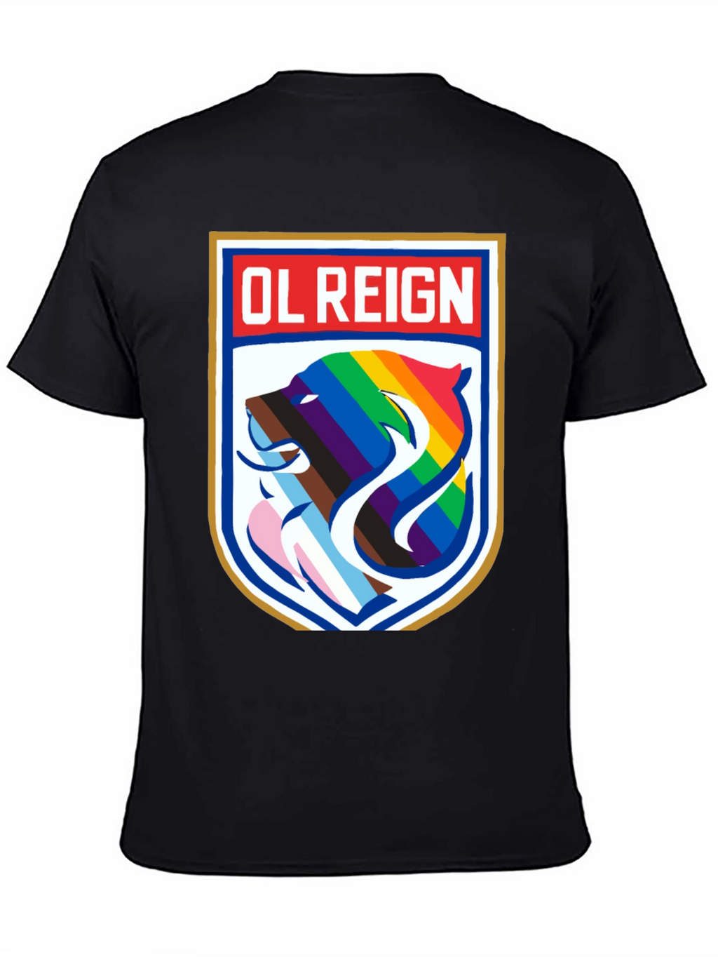 OL Reign Pride T-Shirt - LGBTQ+ Bear Graphic