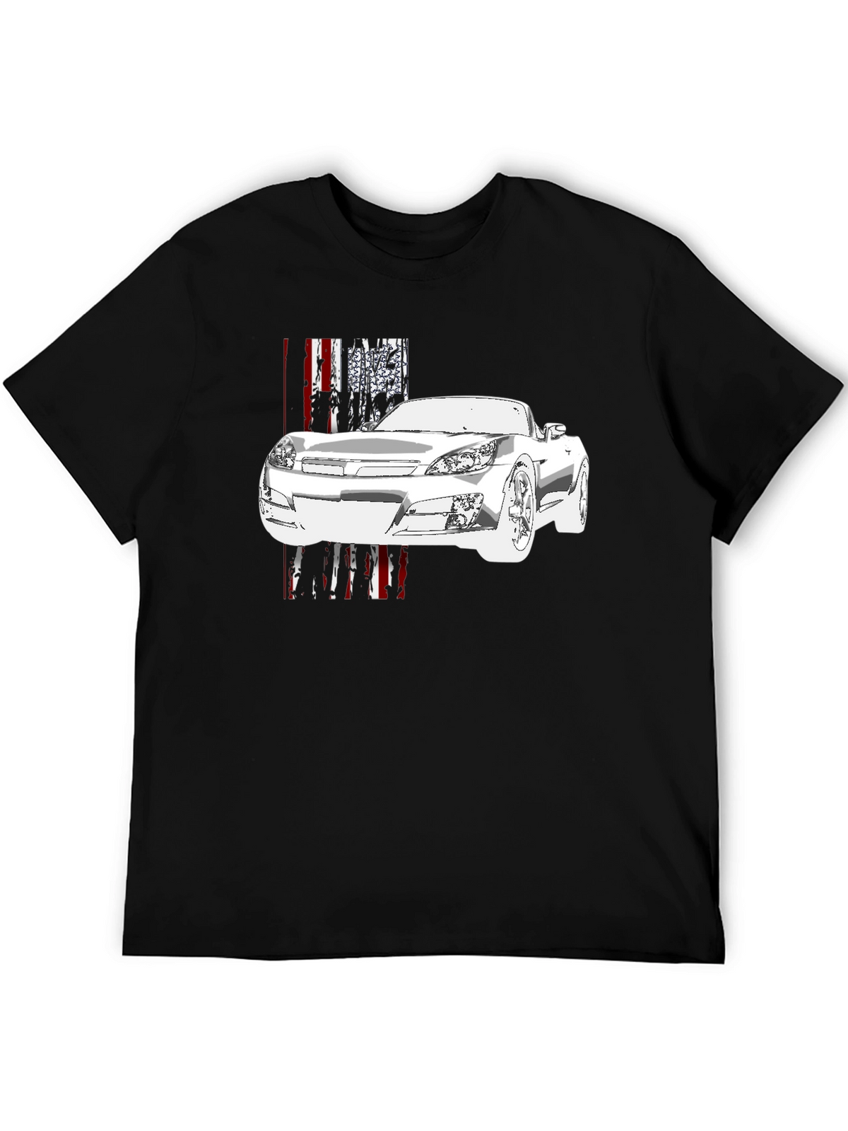 Car Graphic Black T-Shirt