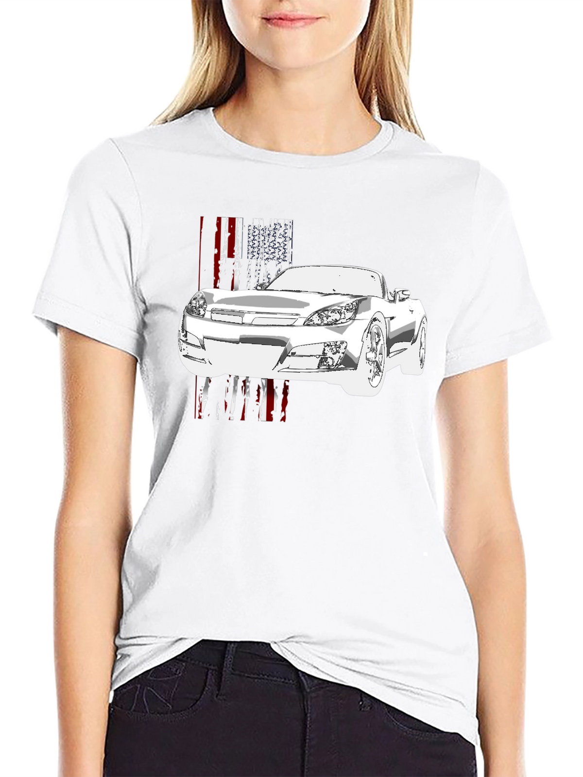Car Graphic Black T-Shirt