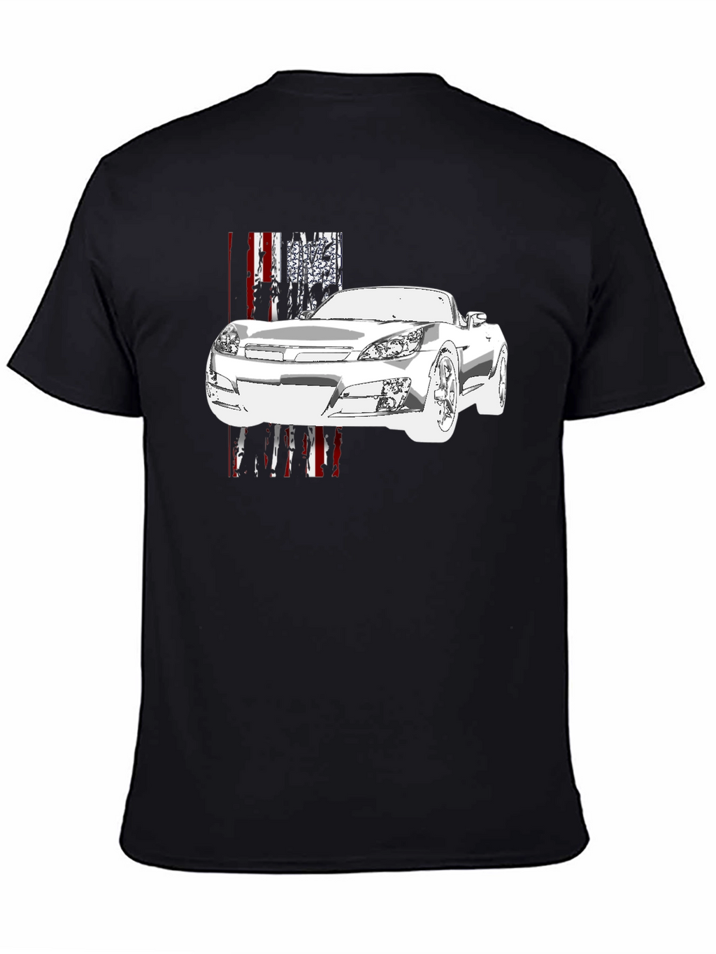 Car Graphic Black T-Shirt