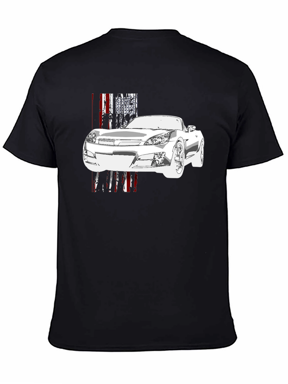 Car Graphic Black T-Shirt