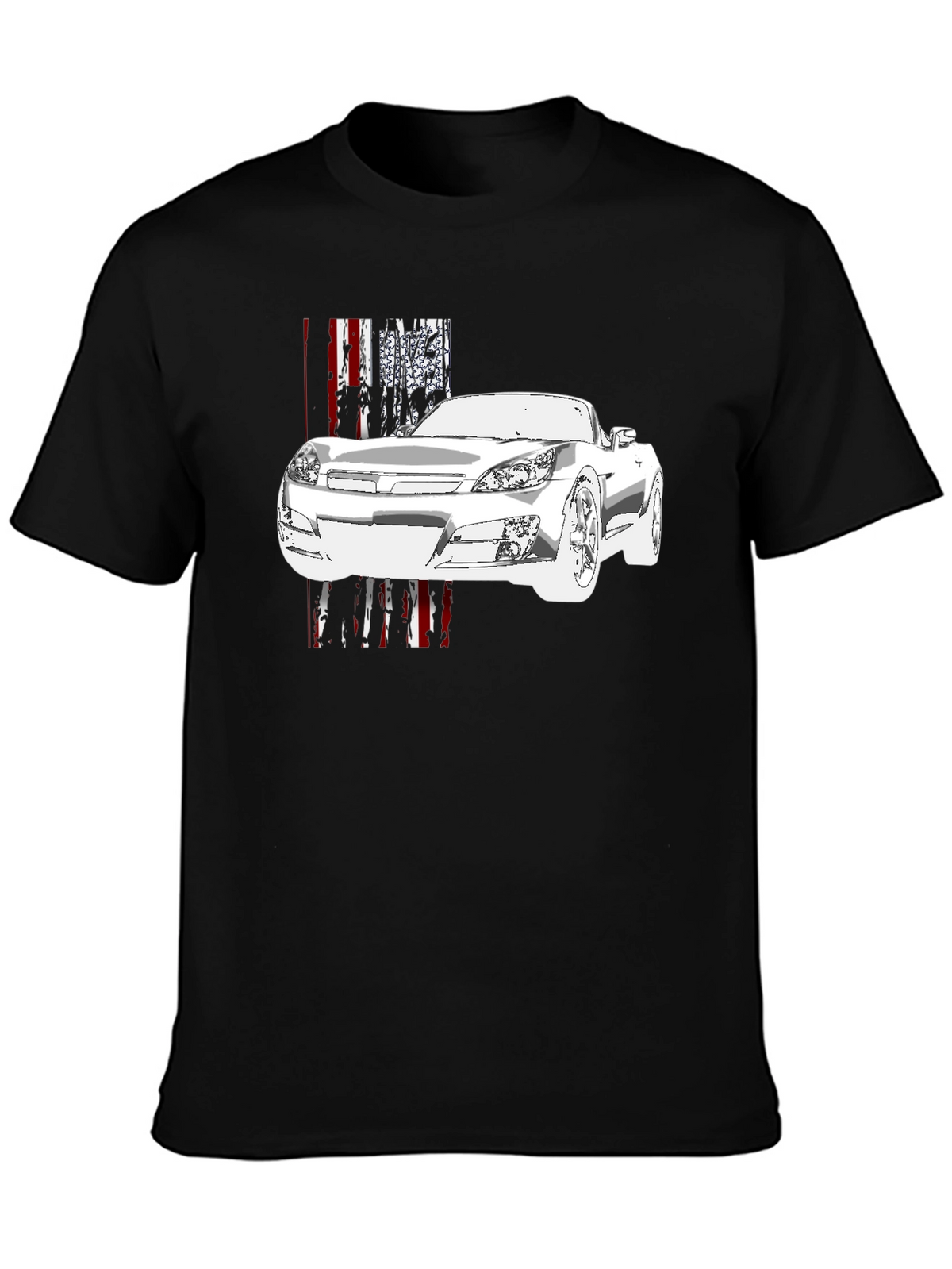 Car Graphic Black T-Shirt