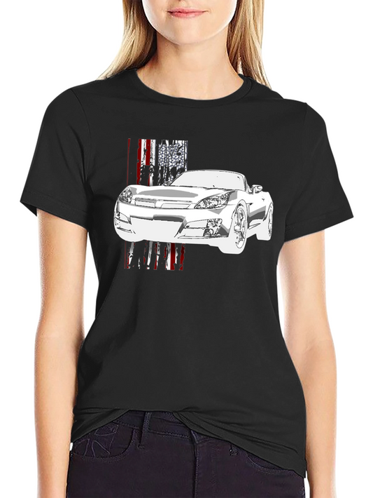 Car Graphic Black T-Shirt