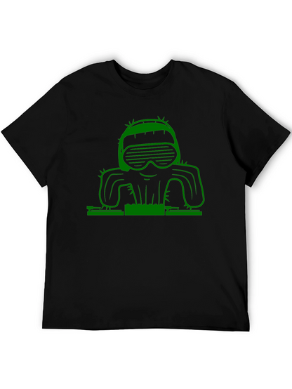 DJ Cactus Graphic T-Shirt - Cool & Unique Design