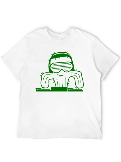 DJ Cactus Graphic T-Shirt - Cool & Unique Design