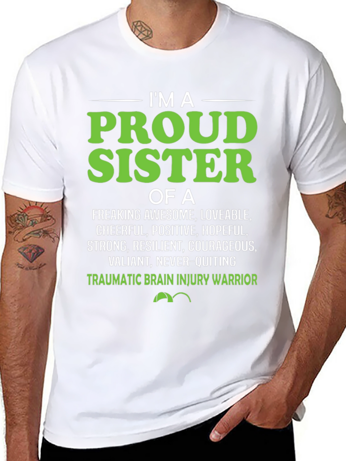 Proud Sister Traumatic Brain Injury Warrior T-Shirt