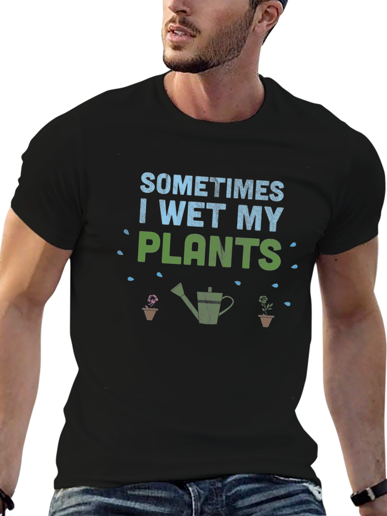 Funny Gardener T-Shirt - I Wet My Plants