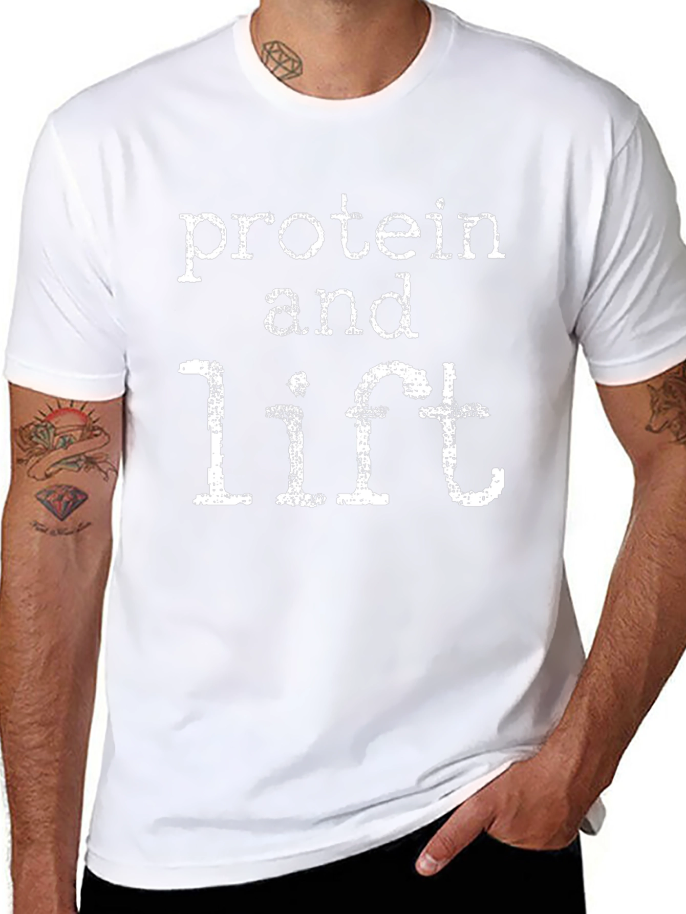 Protein and Lift Graphic T-Shirt