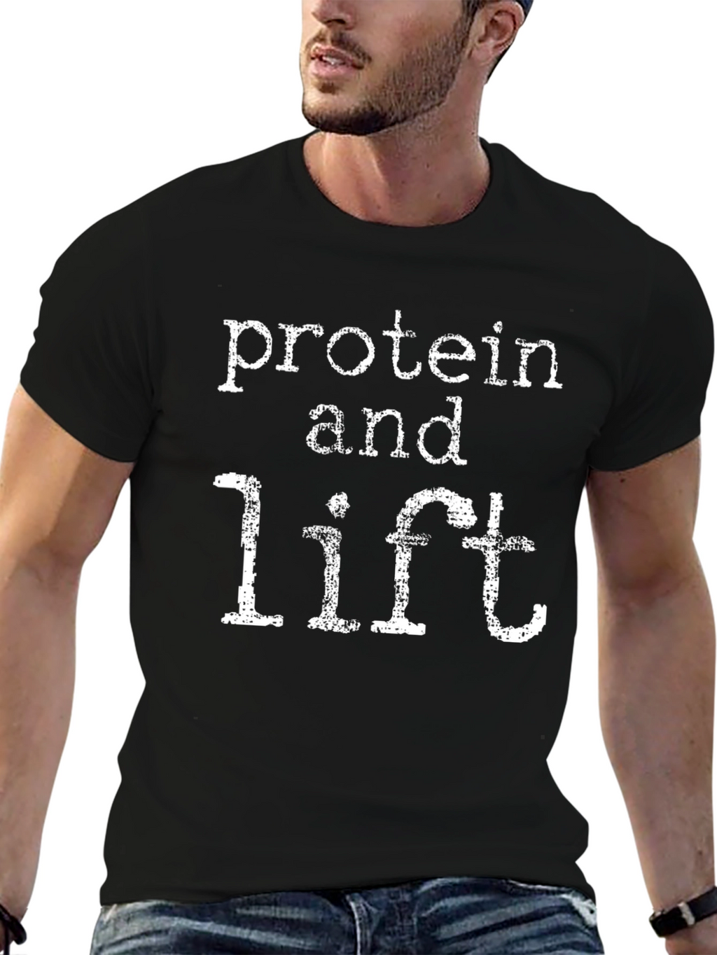 Protein and Lift Graphic T-Shirt