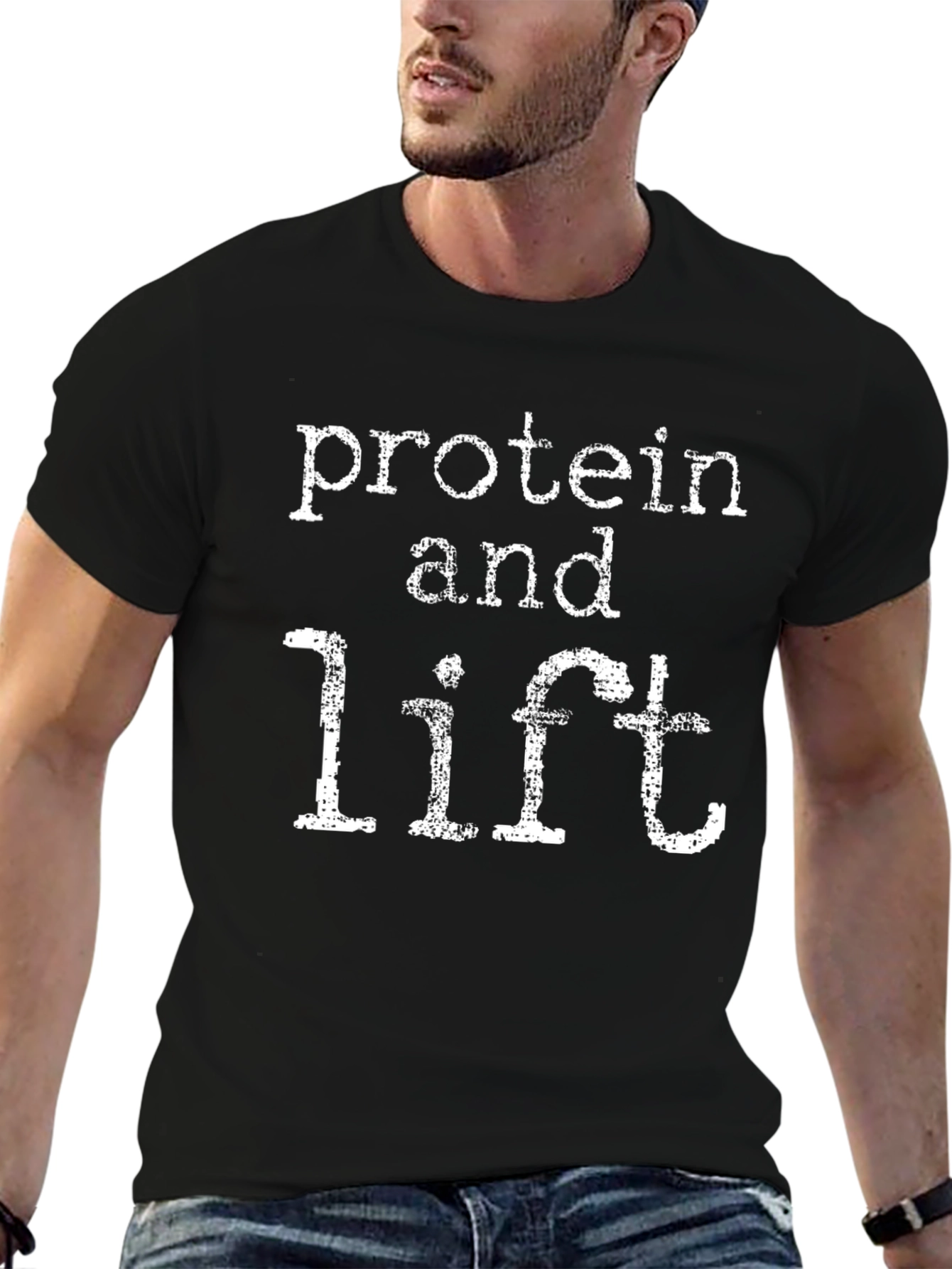 Protein and Lift Graphic T-Shirt