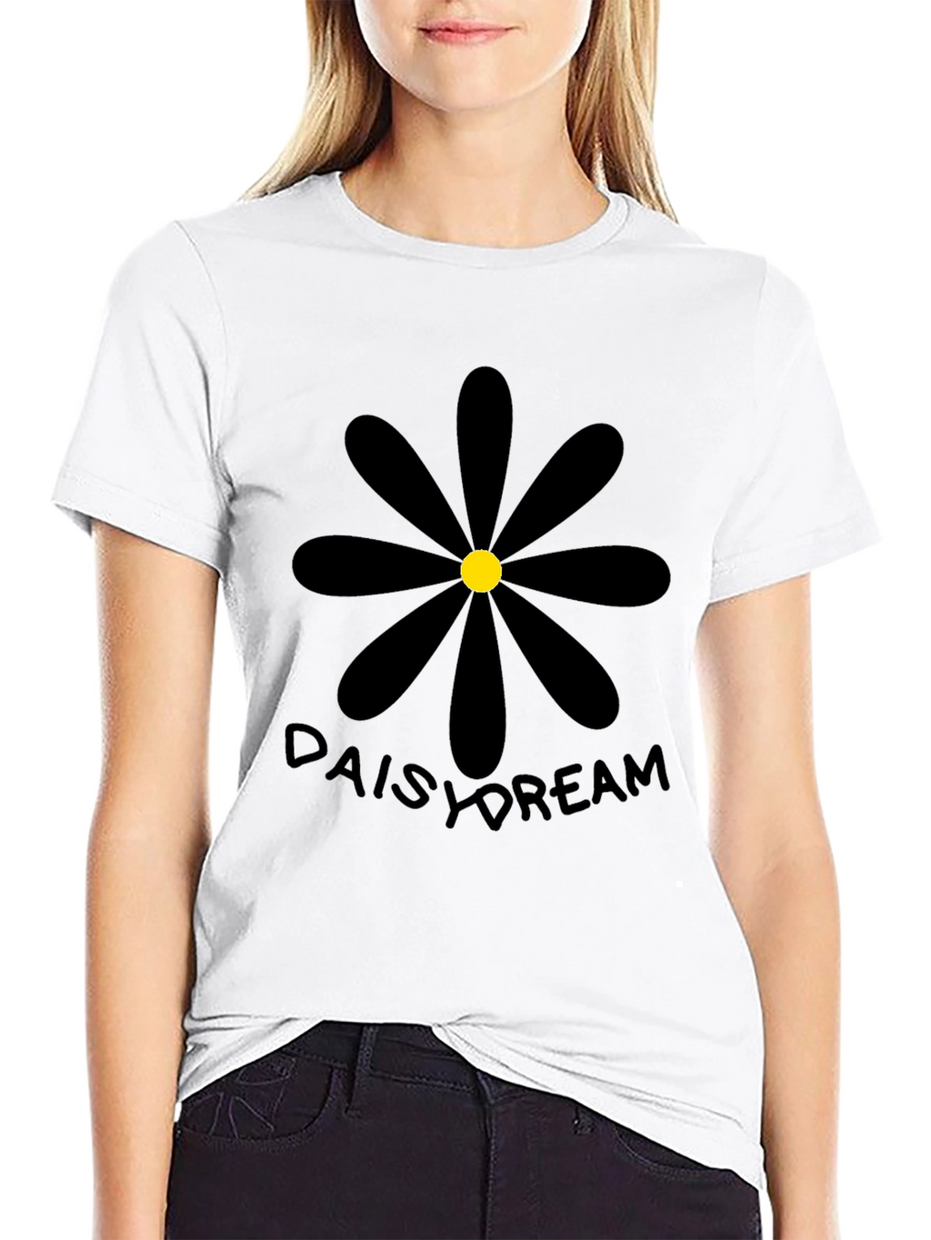 Daisy Dream Black Graphic Tee
