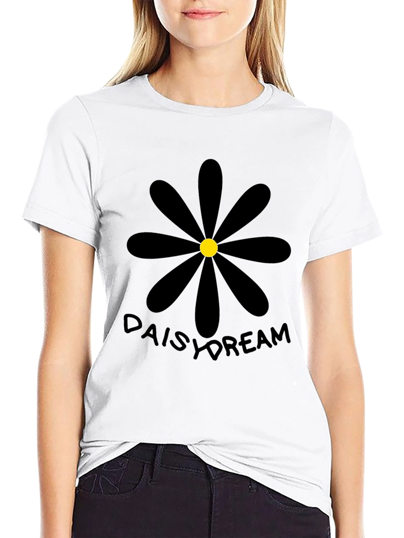 Daisy Dream Black Graphic Tee