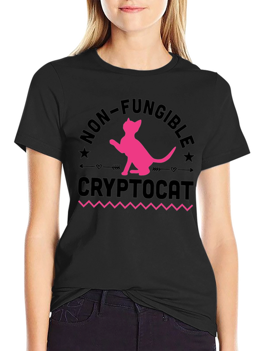 CryptoCat NFT T-Shirt - Non-Fungible Cat Design