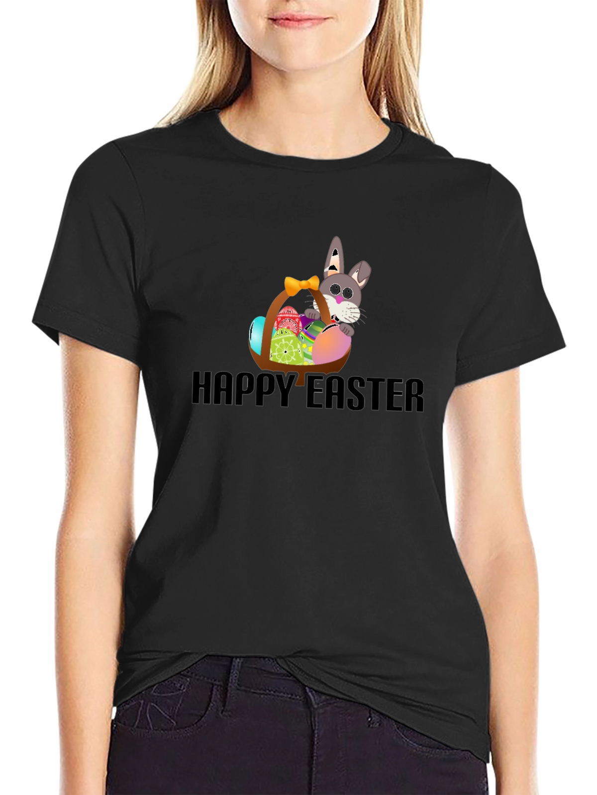 Happy Easter Bunny Basket T-Shirt