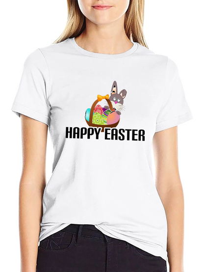 Happy Easter Bunny Basket T-Shirt