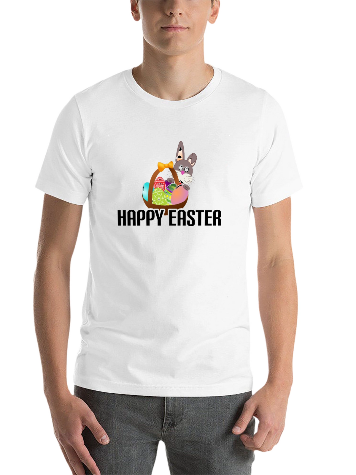 Happy Easter Bunny Basket T-Shirt