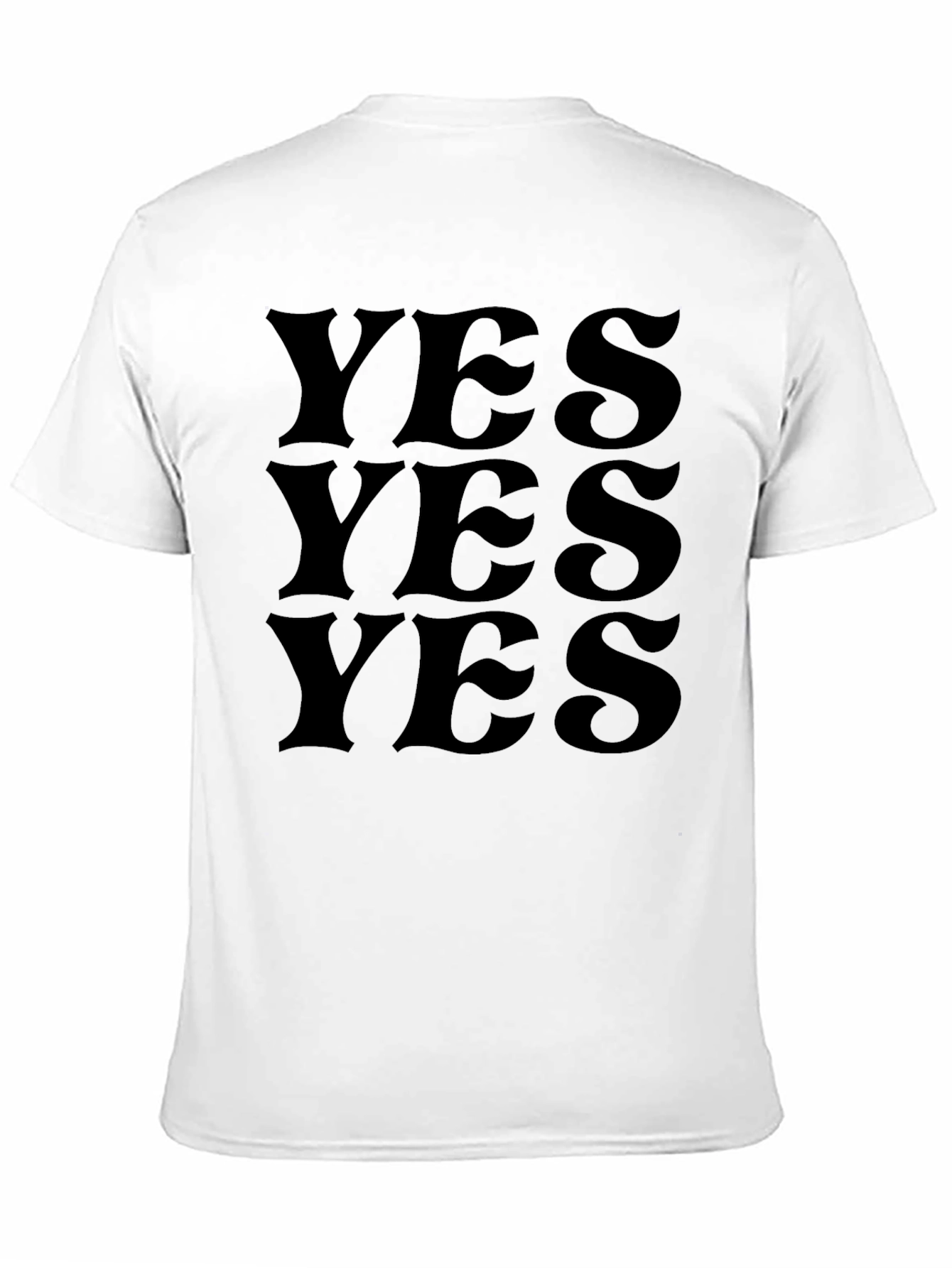 YES Graphic Tee - Minimalist Statement Shirt