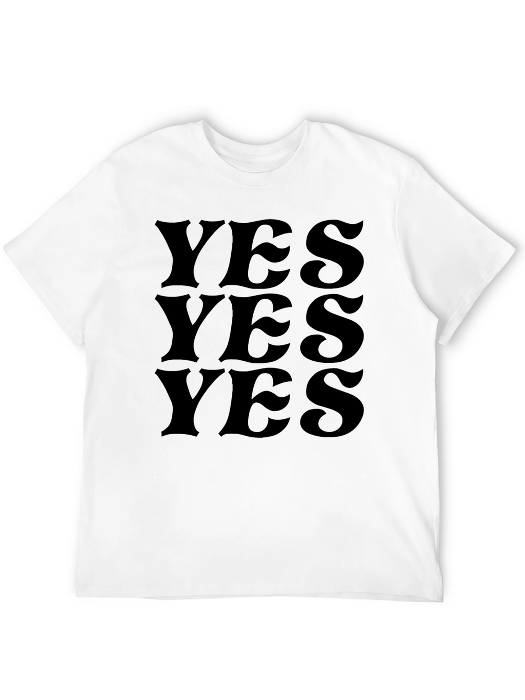 YES Graphic Tee - Minimalist Statement Shirt