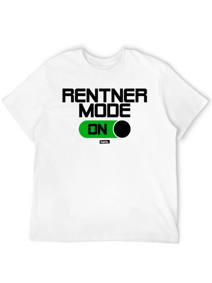 Rentner Mode ON Black T-Shirt - Relaxed Retirement Style