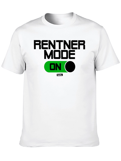 Rentner Mode ON Black T-Shirt - Relaxed Retirement Style