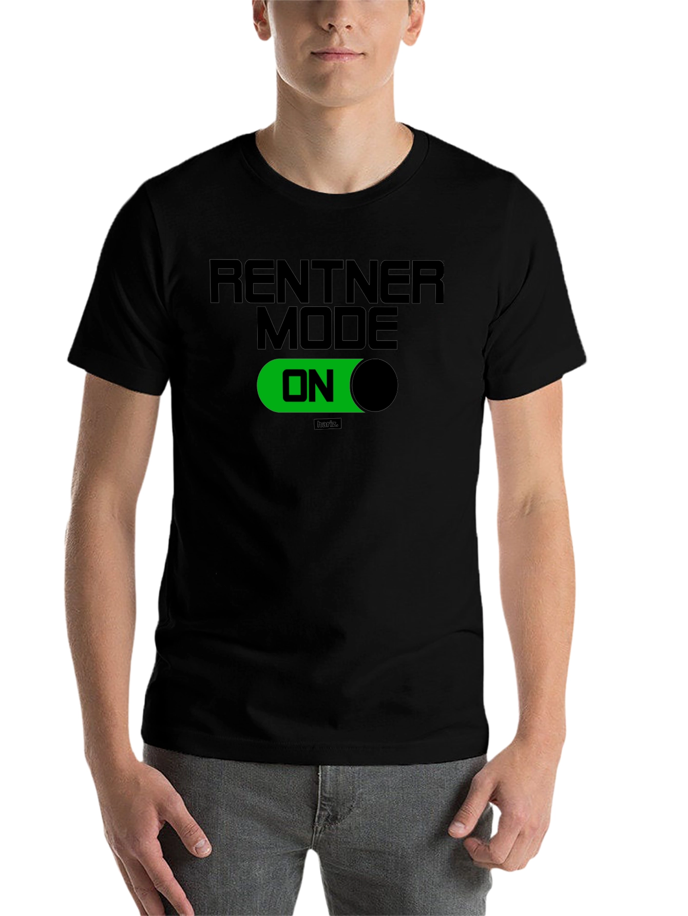 Rentner Mode ON Black T-Shirt - Relaxed Retirement Style