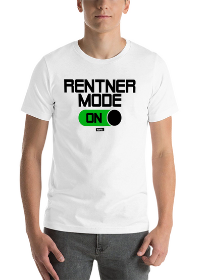 Rentner Mode ON Black T-Shirt - Relaxed Retirement Style