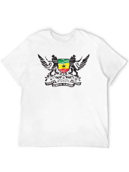 Rasta Shield Graphic Tee - Black