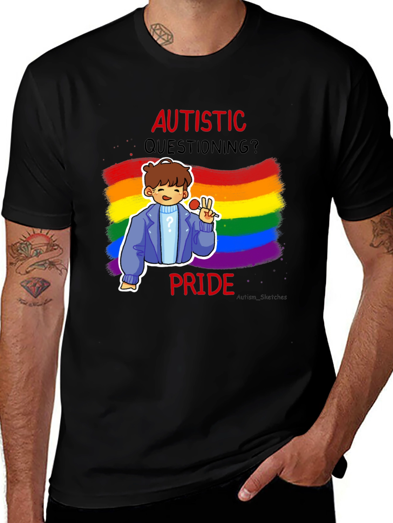 Autistic Questioning Pride T-Shirt