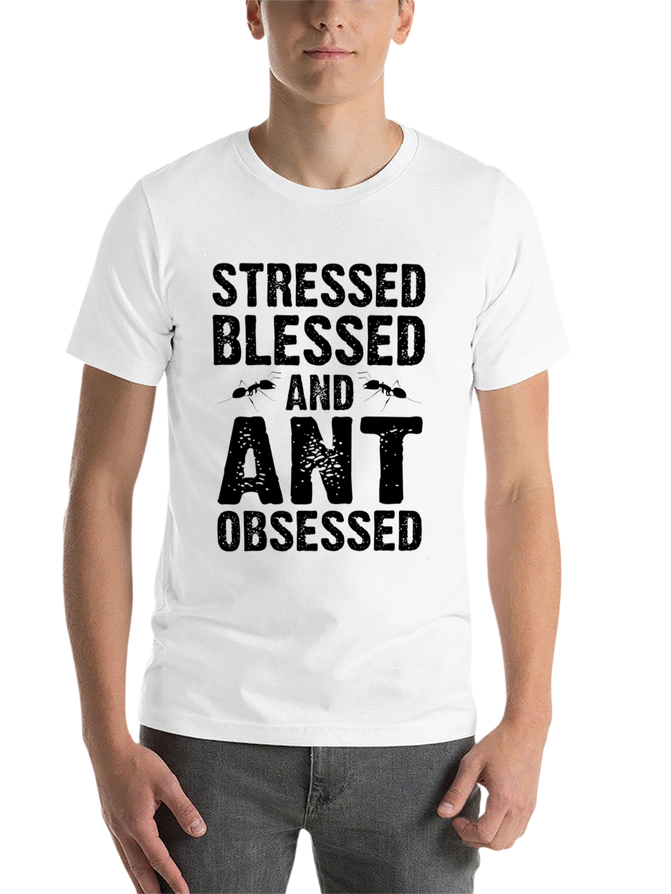 Stressed Blessed and Ant Obsessed Graphic Tee