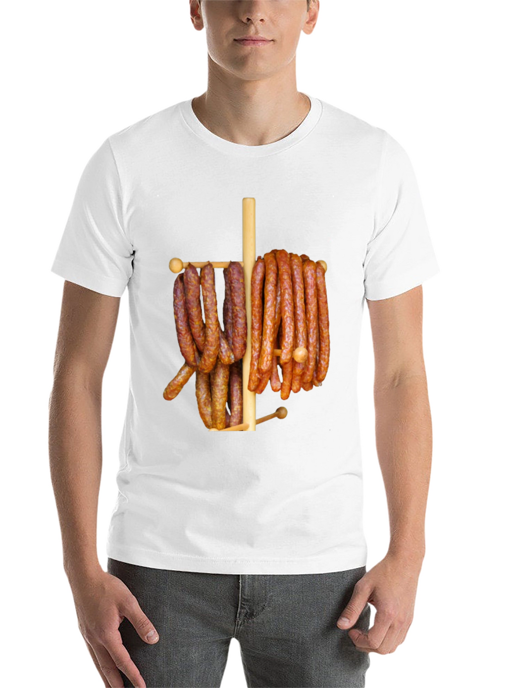 Funny Sausage Meat Lover Graphic T-Shirt