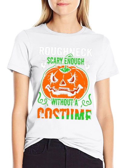 Roughneck Scary Enough Halloween T-Shirt