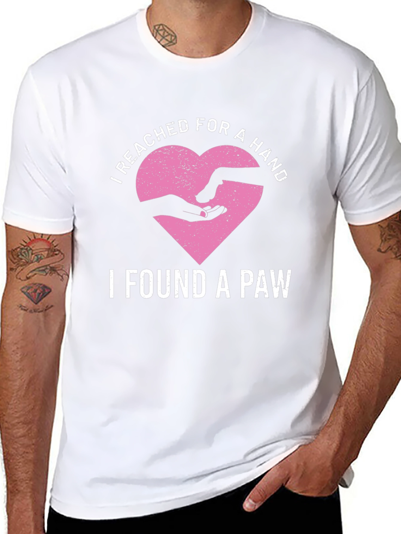 I Reached for a Hand I Found a Paw T-Shirt