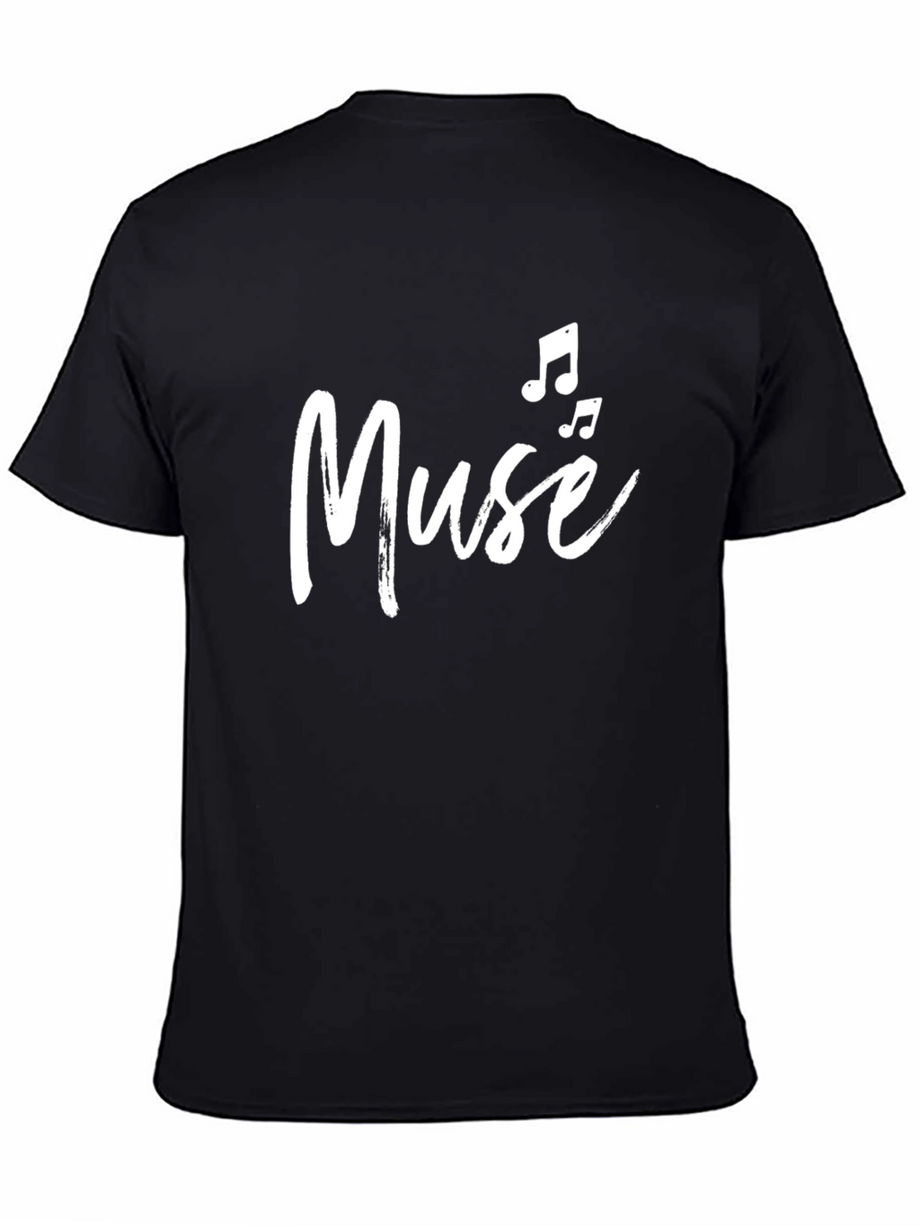 Muse Music Note Graphic Black Tee
