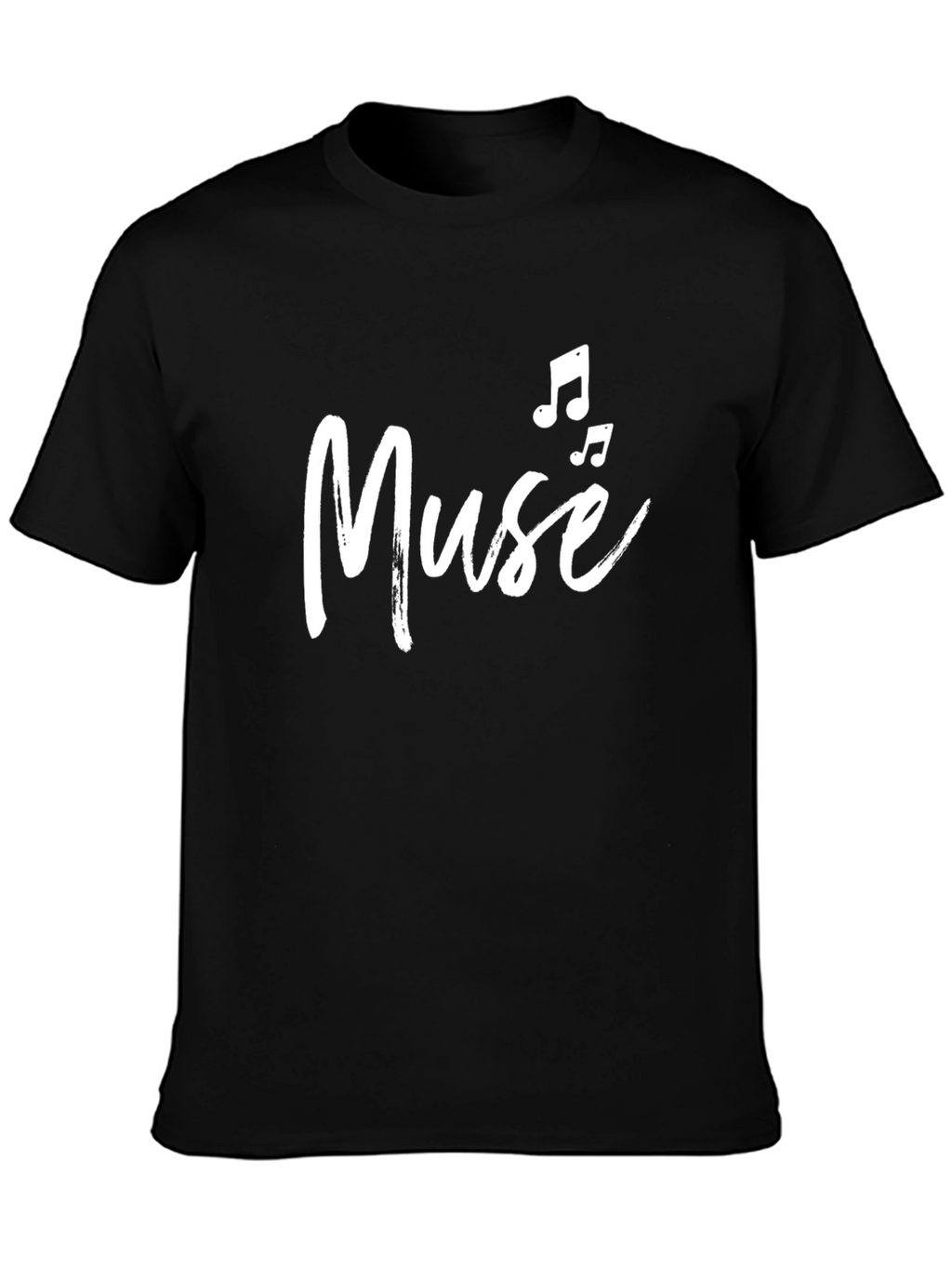 Muse Music Note Graphic Black Tee