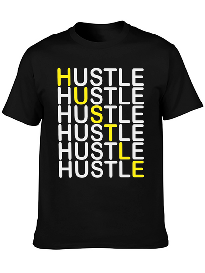 HUSTLE Graphic Tee - Stylish Motivation