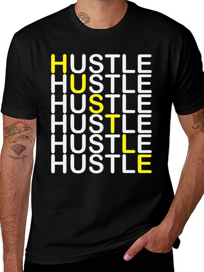 HUSTLE Graphic Tee - Stylish Motivation