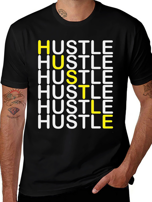 HUSTLE Graphic Tee - Stylish Motivation