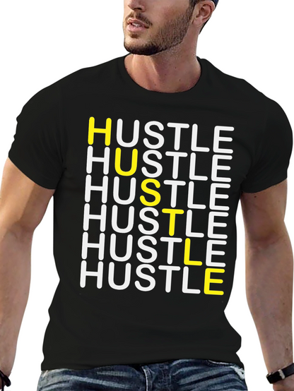 HUSTLE Graphic Tee - Stylish Motivation