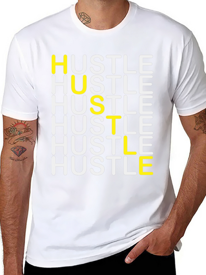 HUSTLE Graphic Tee - Stylish Motivation