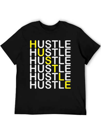 HUSTLE Graphic Tee - Stylish Motivation