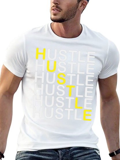 HUSTLE Graphic Tee - Stylish Motivation