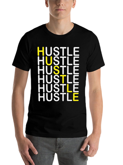 HUSTLE Graphic Tee - Stylish Motivation